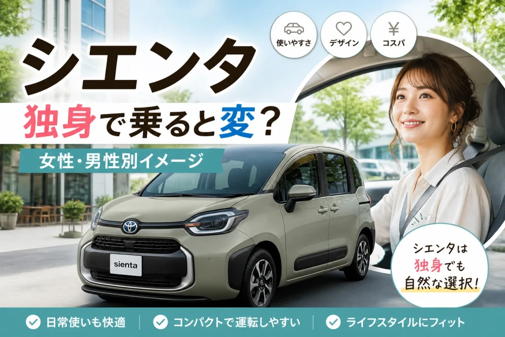 シエンタに乗ってる人のイメージはダサい？貧乏の噂と大損回避術