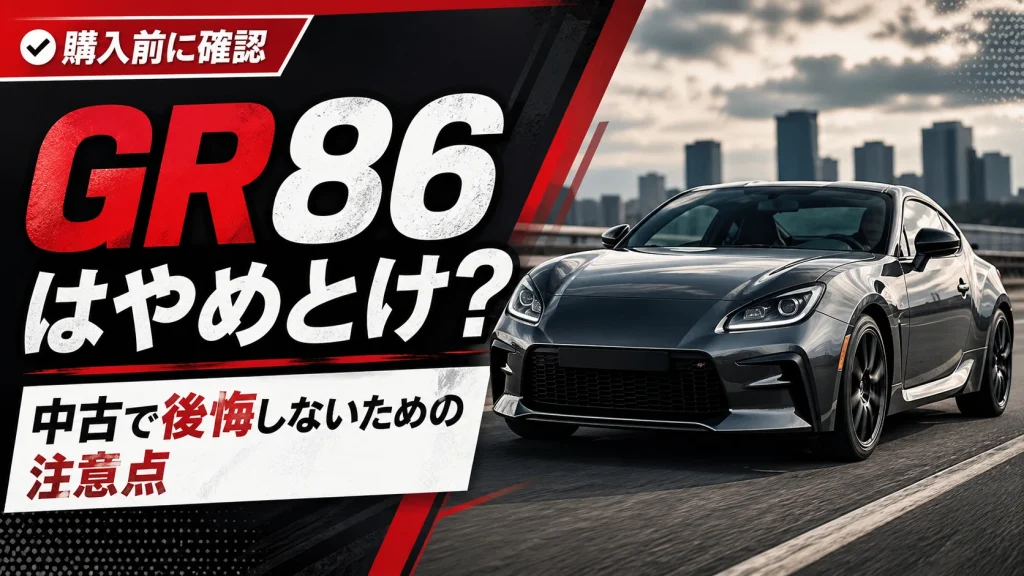 GR86はやめとけ?後悔する人と買っていい人の違い