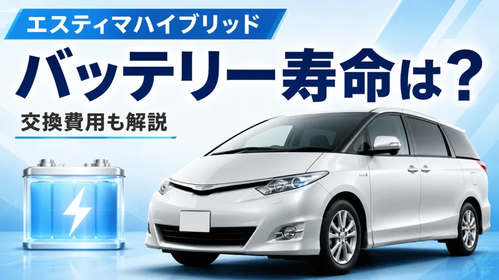 エスティマハイブリッドのバッテリー寿命は?交換費用と症状別の見分け方