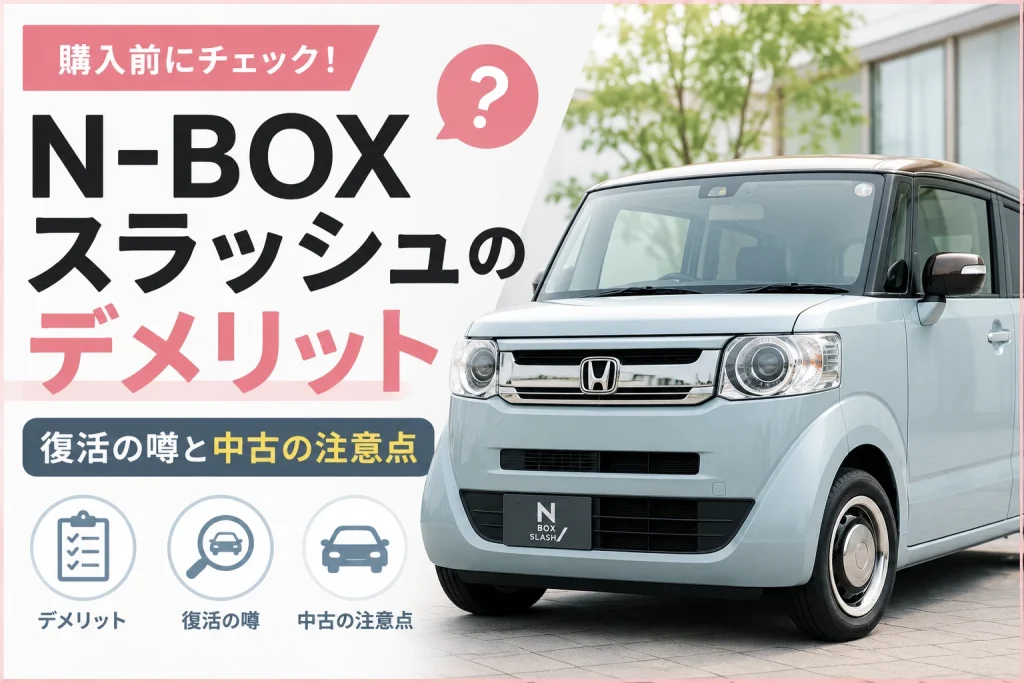 N-BOXスラッシュのデメリットは？復活の噂と中古で後悔しない選び方