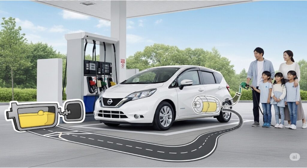 ノート e-power ガソリン どっち？購入後の視点