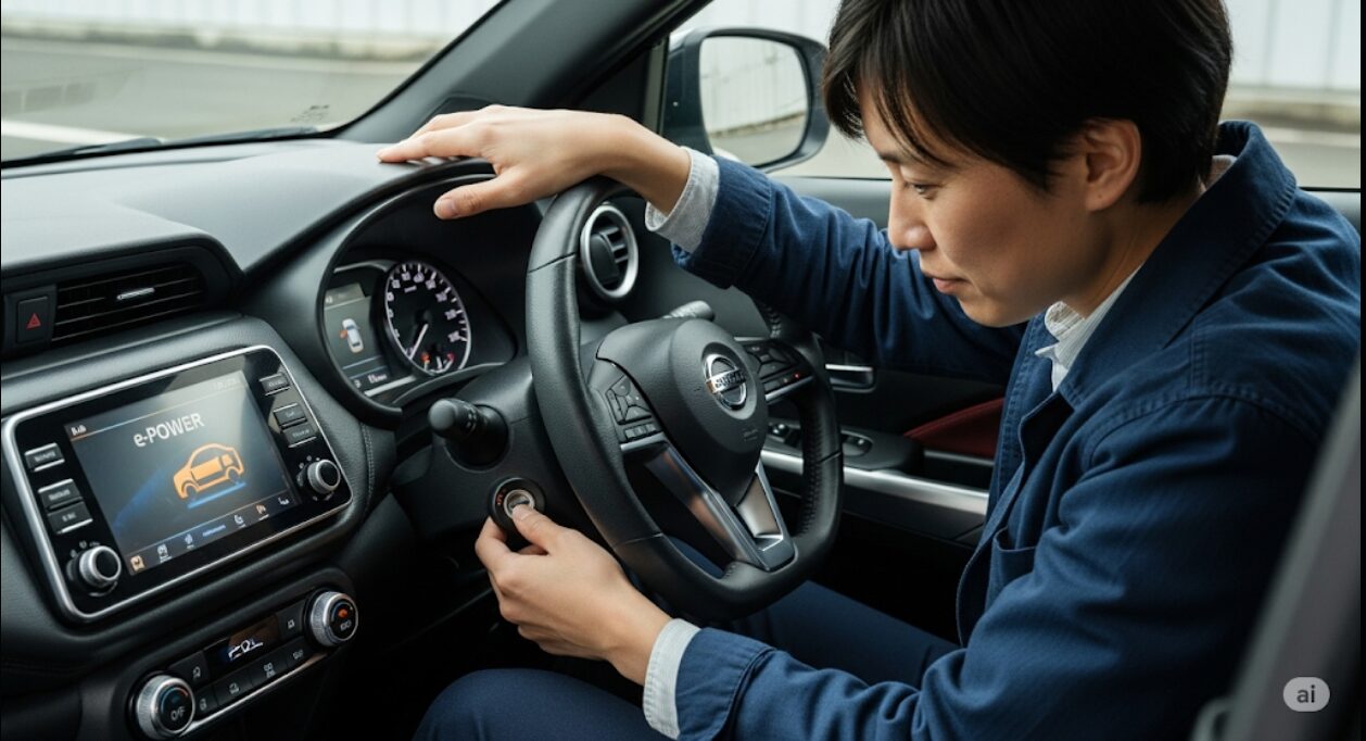 日産ノートe-POWERシステム警告灯の消し方