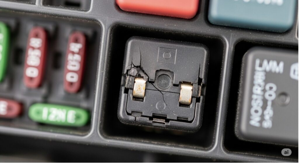 電気系統のトラブル①：エアコンリレーの故障