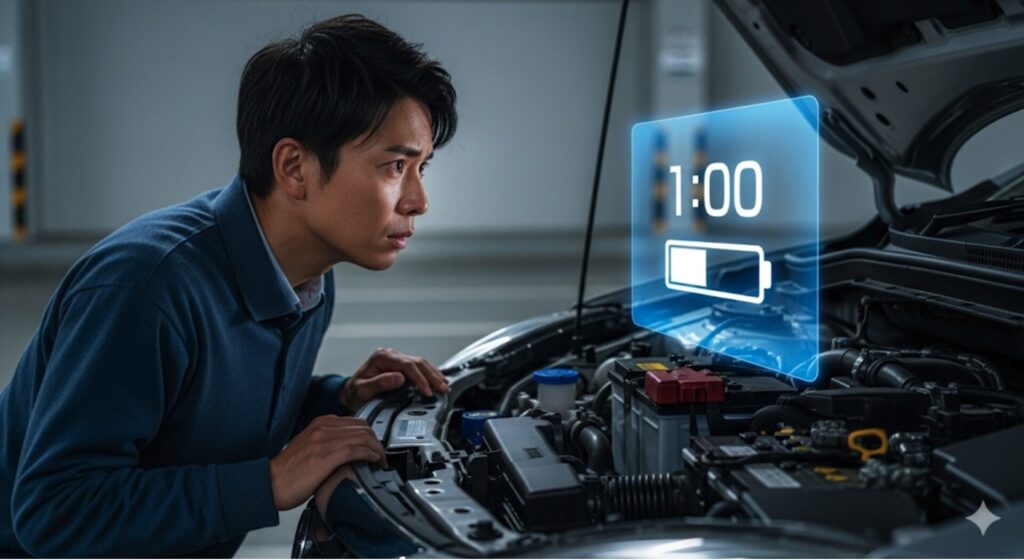 わずか1時間でもバッテリーは上がる？