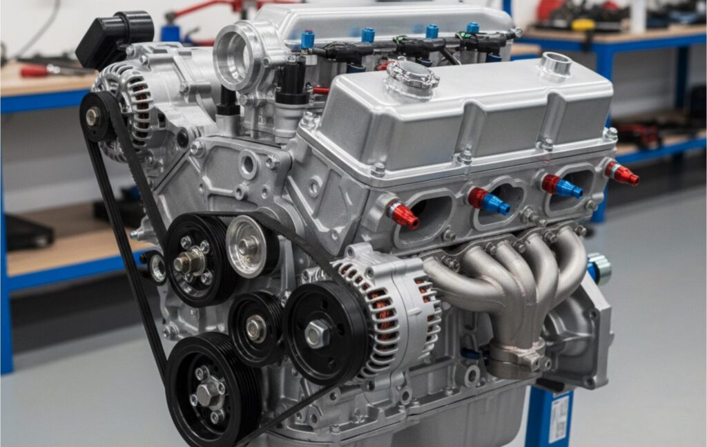 新品同様にオーバーホールされたサンバー用のリビルトエンジン