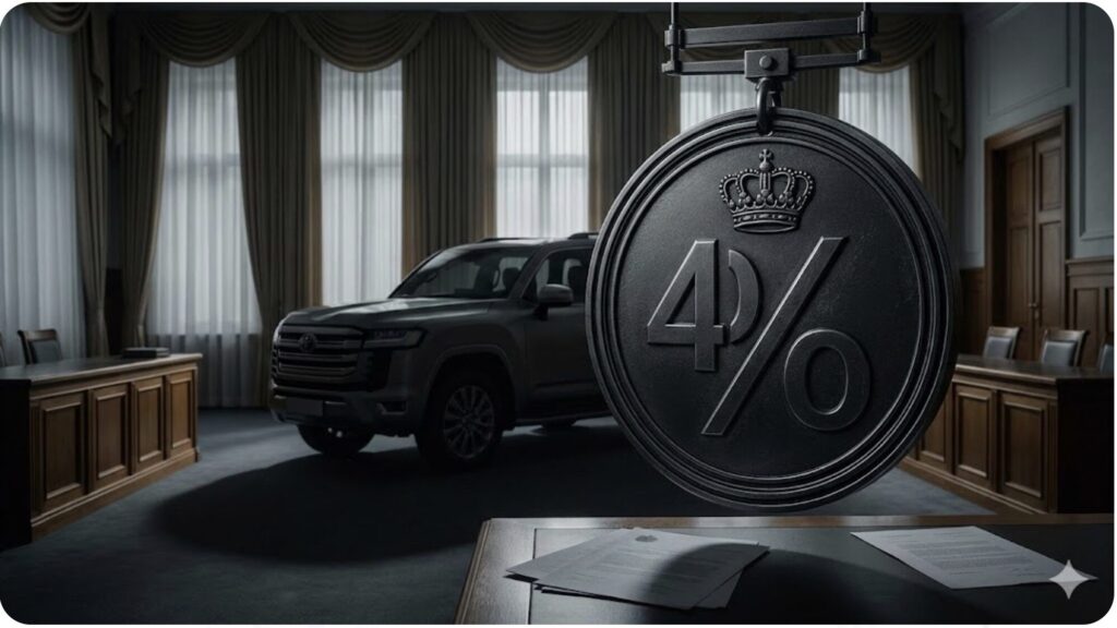 パキスタン政府による商業輸入中古車への40%もの追加関税が、ランドクルーザー300の輸出需要に重い影を落としている様子。