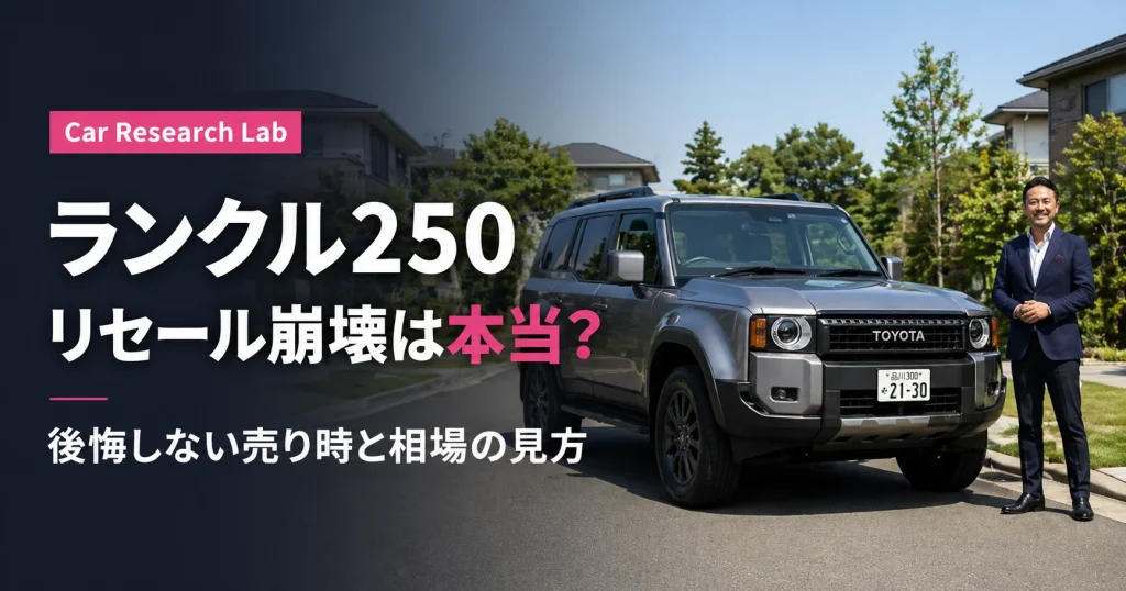 ランクル250のリセール崩壊は本当？価格下落リスクと買う前の注意点