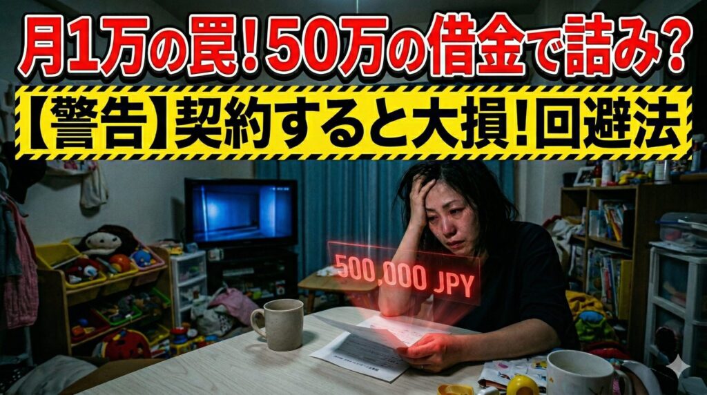 月々1万円のカーリースの罠に気づき、高額な請求に絶望するシングルマザー。知らないと大損する落とし穴と賢い回避法を解説