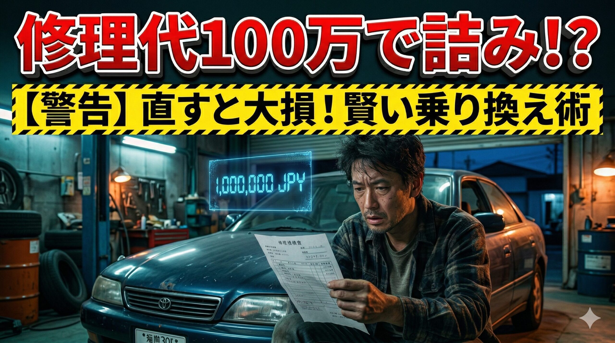HEMIエンジンの高額な修理費に絶望する男性。賢い損切りで乗り換える方法を解説