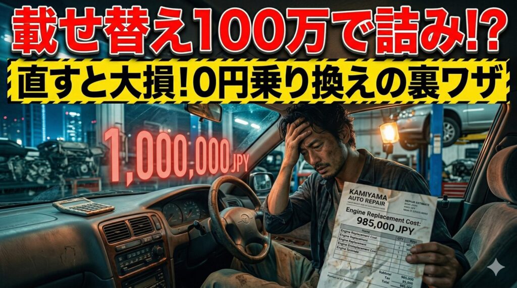 RX8エンジン載せ替え費用に絶望するな！100万を回避する究極策。