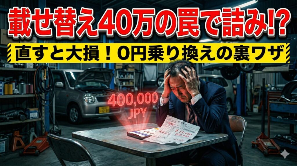 jb23エンジン載せ替え費用に泣く前に！40万の罠を回避する裏技