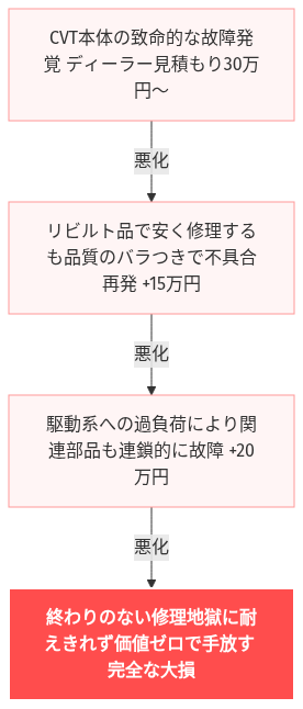 インプレッサ スポーツ cvt 故障 絶望 の解説図
