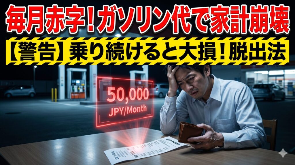 シエンタの燃費が悪くガソリン代に絶望する男性。致命的な原因と損しないための対策を解説したアイキャッチ画像