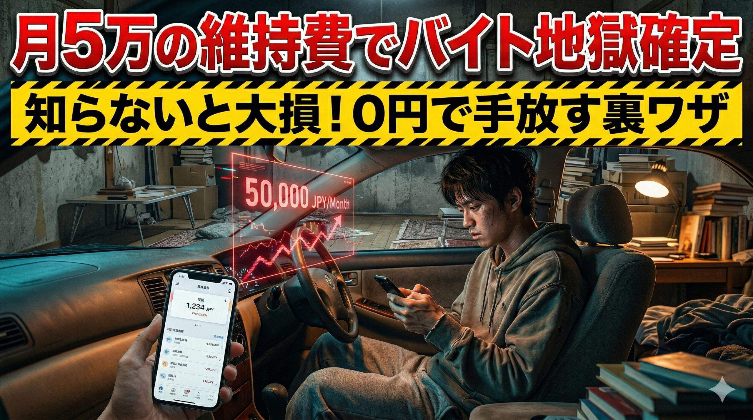 車の維持費に絶望する大学生。バイト地獄から抜け出す最後の切り札を解説したアイキャッチ画像