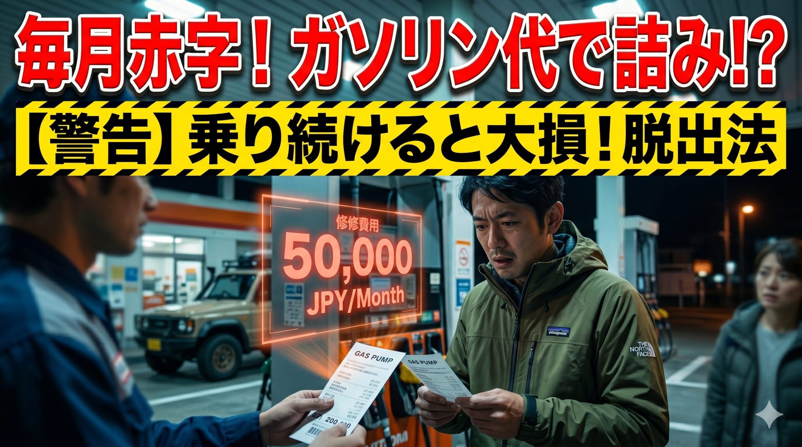 新型ジムニーのガソリン代に絶望する男性。乗り続けると大損する理由と賢い脱出法を解説したアイキャッチ画像