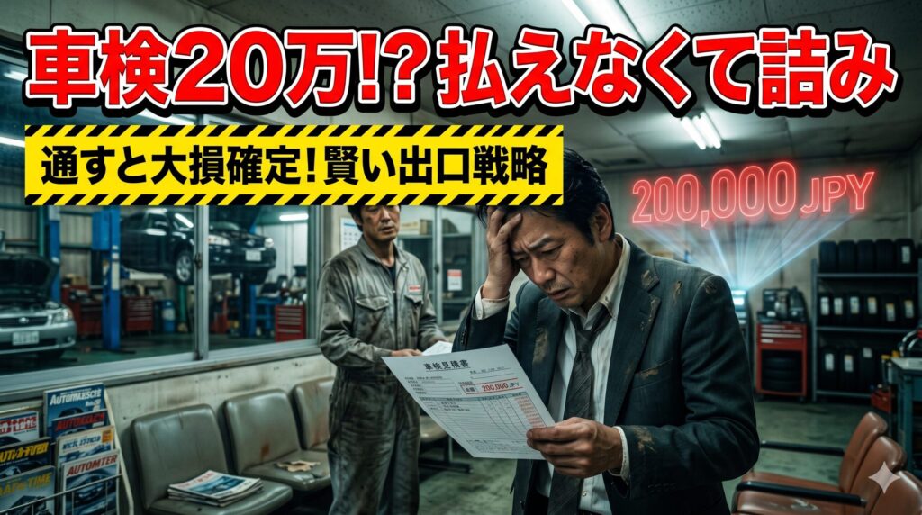 車検の見積もり20万超えで払えない！もう無理な絶望を覆す秘策