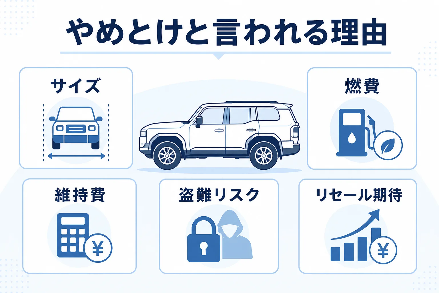 ランクル250がやめとけと言われる理由を整理した図解