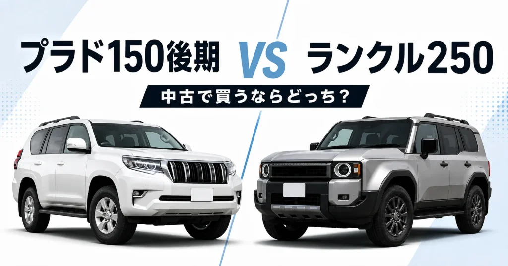 プラド150後期とランクル250を比較したアイキャッチ画像